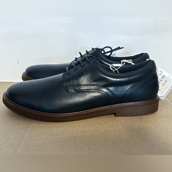 ZARA BOYS Leather Dress Shoes Navy Size 6 NWT - Picture 2 of 5